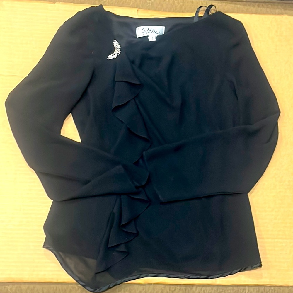 Patra black woman’s blouse size 6